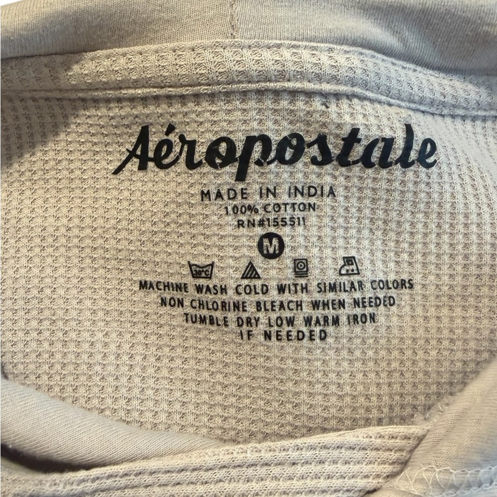 Aeropostale Women's Heather Gray Hoodie - Picture 4 of 5
